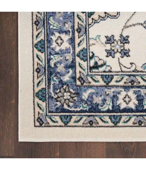 Nourison Home Nourison Essentials Ivory Blue NRE05 2 ft. X 4 ft. Rectangle Rug
