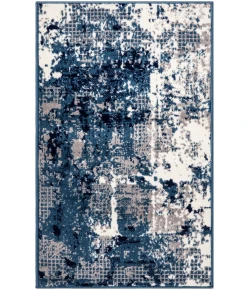Nourison Home Grafix GRF38 Navy Blue 2 ft. X 4 ft. Area Rug
