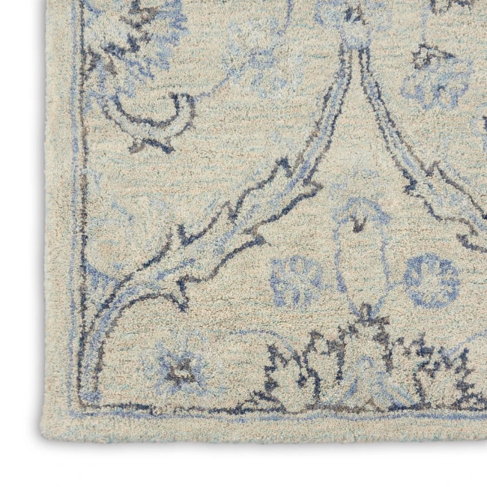 Nourison Jazmine Runner Area Rug JAZ03-Ivory/Blue