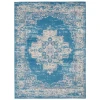 Nourison Home Grafix GRF14 Blue 5 ft. 3 in. X 7 ft. 3 in. Area Rug