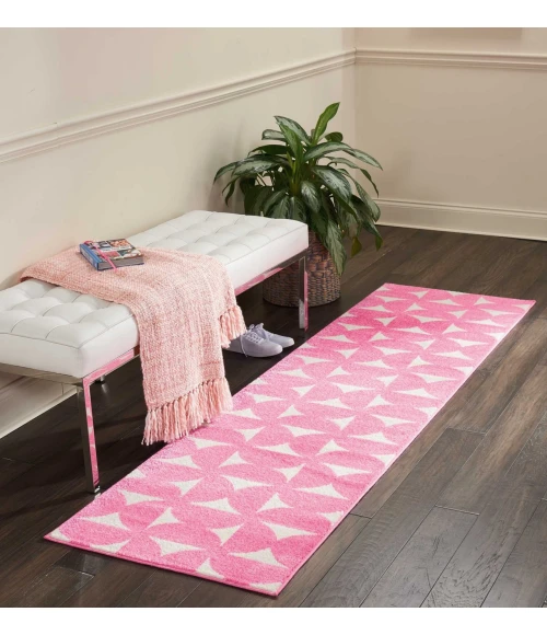 Nourison Harper Pink DS301 2ft.2in. x 7ft.6in. Rect. Rug