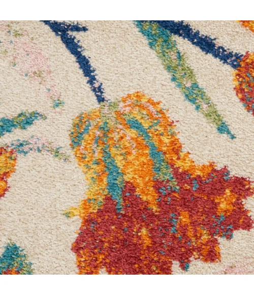 Nourison Allur Area Rug ALR09-Ivory Multicolor