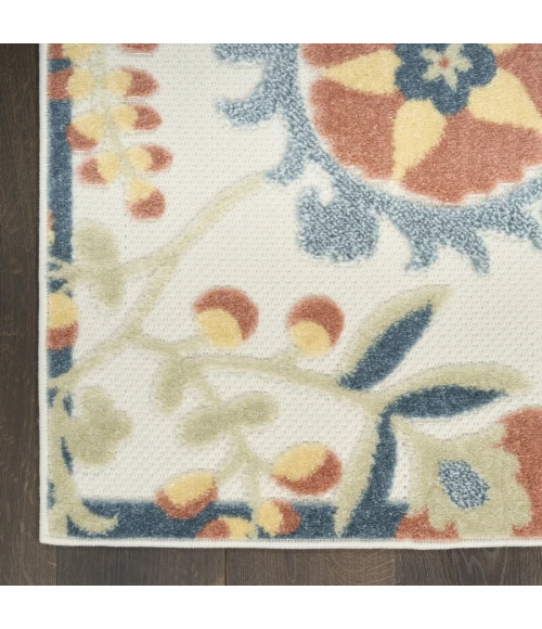 Nourison Aloha Grey Multicolor ALH17 2 ft. 8 in. X 4 ft. Rect. Rug