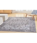 Nicole Curtis Machine Washable Series 1 Olive Ivory SR104 6 ft. X 9 ft. Rectangle Rug