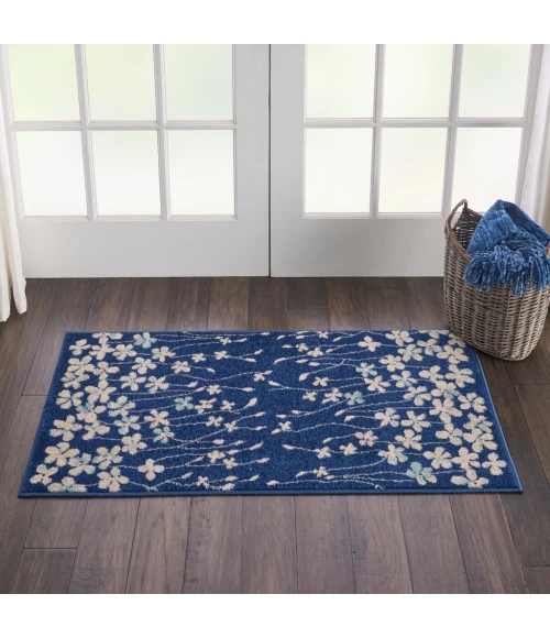 Nourison Tranquil Area Rug TRA04-Navy