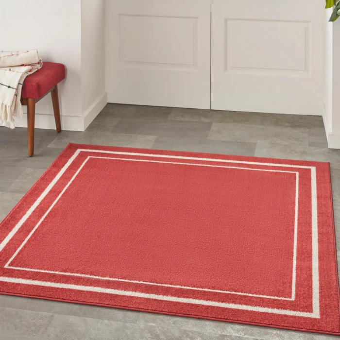 Nourison Nourison Essentials Area Rug NRE02 Brick/Ivory