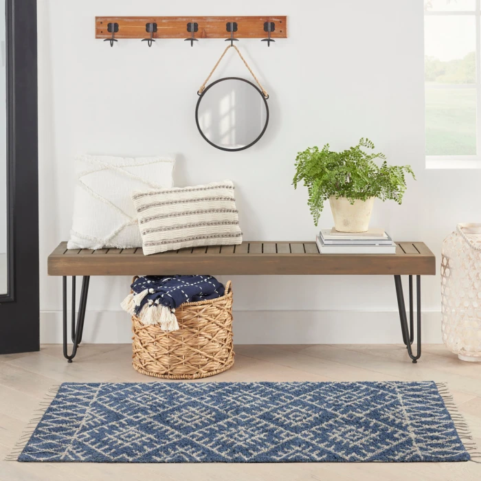 Nourison Native Art Area Rug NTV12 Navy