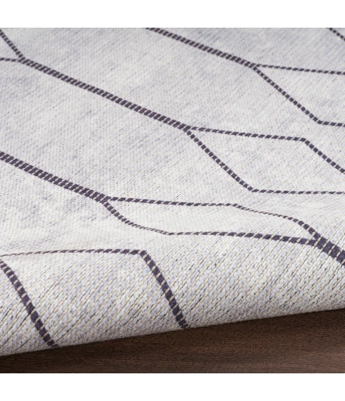 Nicole Curtis Machine Washable Series 1 Area Rug SR107 Ivory/Grey