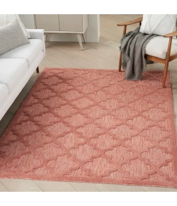 Nourison Home Easy Care NES01 Coral Orange 6 ft. X 9 ft. Area Rug