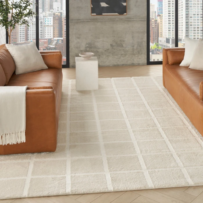 DKNY West End Ave Ivory WTE01 8 ft. X 10 ft. Rect. Rug