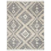 Nourison Home Oslo Shag OSL02 Grey/Ivory 7 ft. 10 in. X 10 ft. 6 in. Area Rug