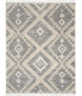 Nourison Oslo Shag Grey/Ivory OSL02 8 ft. X 11 ft. Rect. Rug