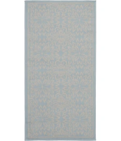 Nourison Home Jubilant JUB06 Ivory Light Blue 2 ft. X 4 ft. Area Rug