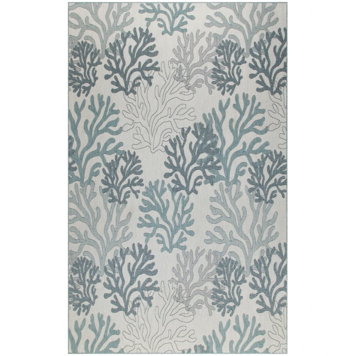 Nourison Garden Oasis Blue GOA05 9 ft. X 12 ft. Rectangle Rug