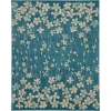 Nourison Home Tranquil TRA04 Turquoise 8 ft. X 10 ft. Area Rug