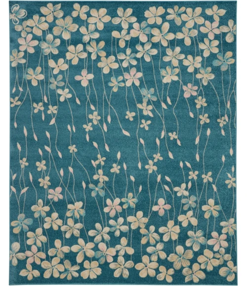 Nourison Tranquil Area Rug TRA04-Turquoise