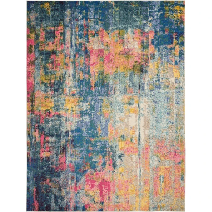 Nourison Celestial Area Rug CES09-Blue/Yellow