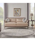 Nourison Rustic Textures Area Rug RUS07 Grey/Beige 7'10" Round