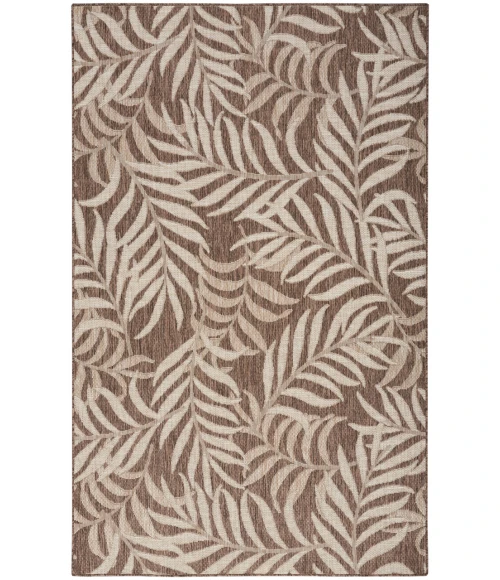 Nourison Garden Oasis Mocha GOA01 4 ft. X 6 ft. Rectangle Rug