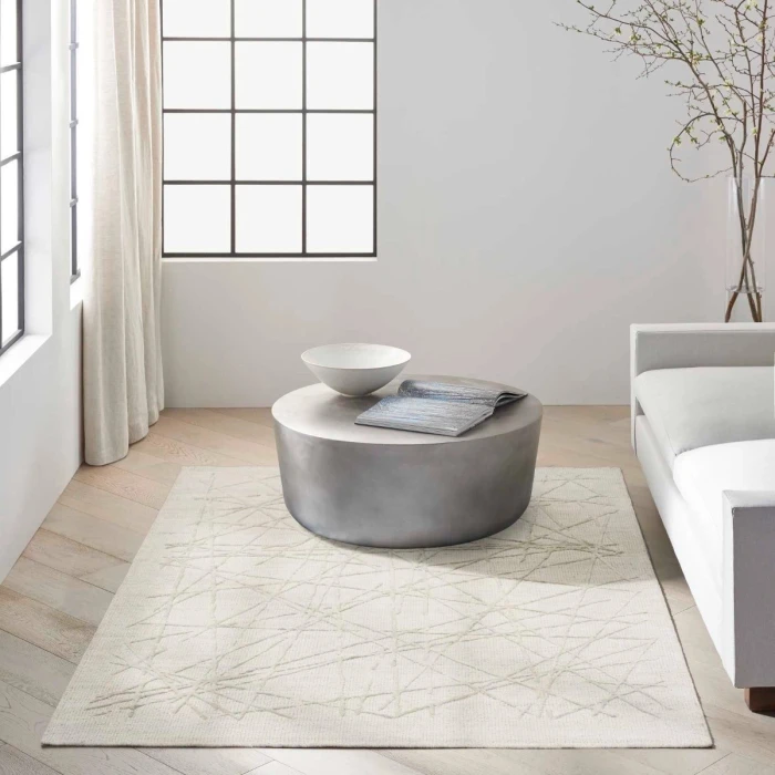 Calvin Klein CK044 Wander Ivory Grey WND01 2 ft. X 3 ft. Rect. Rug