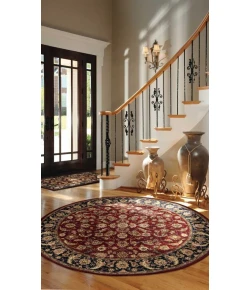 Nourison Home Nourison 2000 2002 Burgundy 6 ft. Round Area Rug