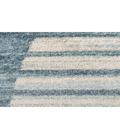 Nourison Astra Machine Washable Blue ASW03 6 ft. 7 in. X 9 ft. Rectangle Rug