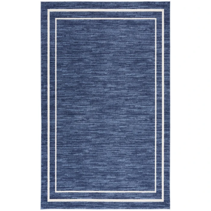 Nourison Nourison Essentials Navy Ivory NRE02 7 ft. X 10 ft. Rectangle Rug