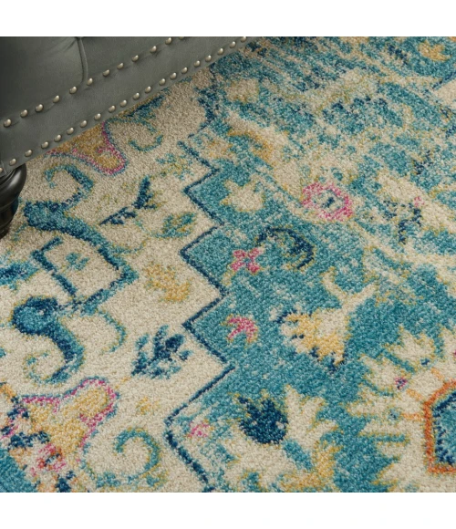 Nourison Passion Area Rug PSN25-Ivory/Light Blue