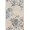 Calvin Klein CK005 Enchanting ECH01 Ivory Grey Blue 3 ft. 2 in. X 5 ft. Area Rug