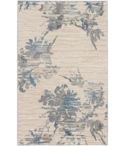 Calvin Klein CK005 Enchanting ECH01 Ivory Grey Blue 3 ft. 2 in. X 5 ft. Area Rug