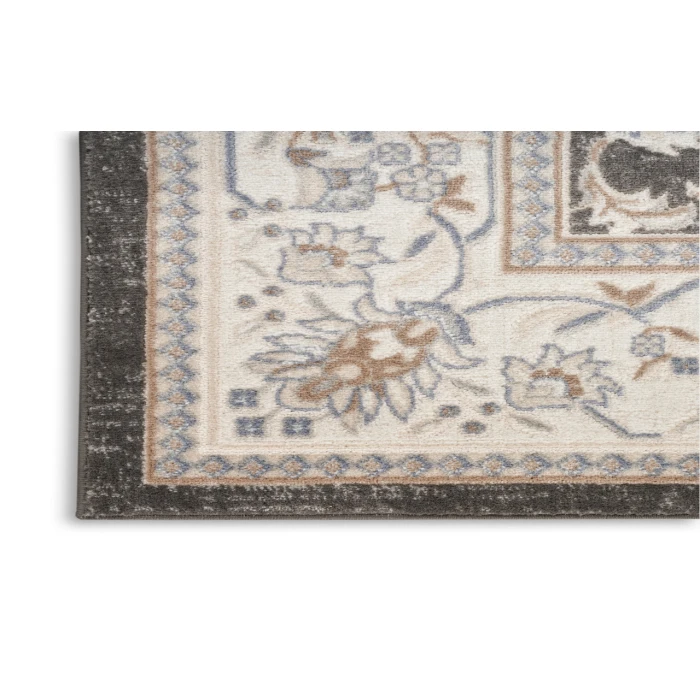 Nourison Serenity Home Ivory Grey Blue SRH02 9 ft. X 12 ft. Rectangle Rug
