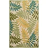 Nourison Home Aloha ALH18 Green Multicolor 6 ft. X 9 ft. Area Rug