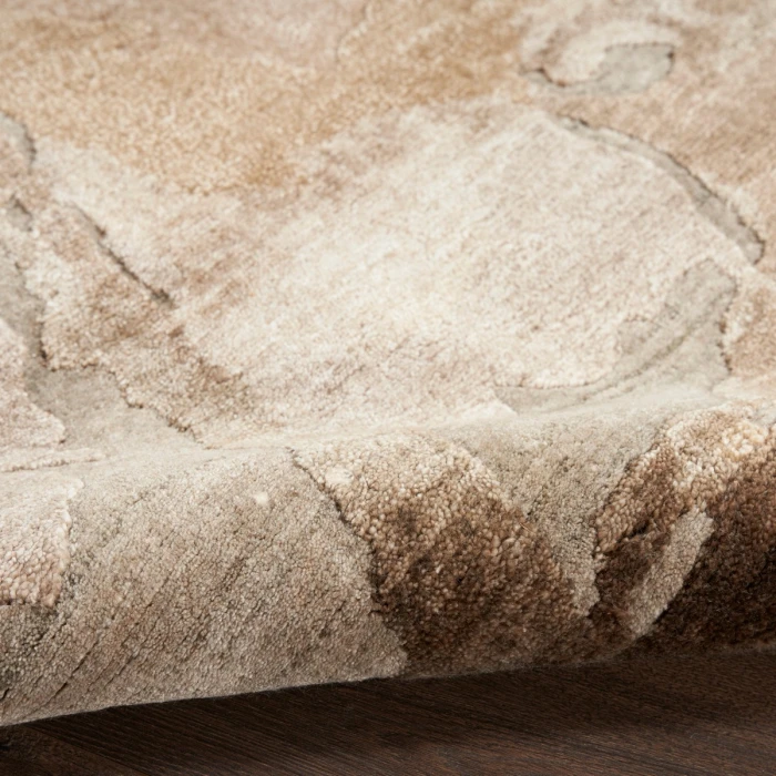 Nourison Silk Shadows Beige Silver SHA24 10 ft. X 14 ft. Rect. Rug