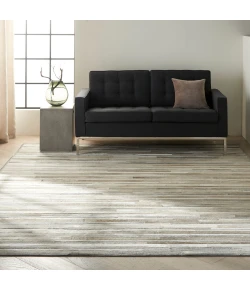 Calvin Klein Home Prairie PRA1 Silver 8 ft. X 10 ft. Area Rug