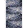 Nourison Home Passion PSN10 Light Blue Black 1 ft. 10 in. X 6 ft. Area Rug