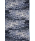 Nourison Passion Light Blue Black PSN10 1 ft. 10 in. X 6 ft. Rectangle Rug