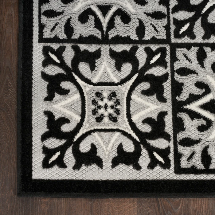 Nourison Aloha Area Rug ALH34 Black White
