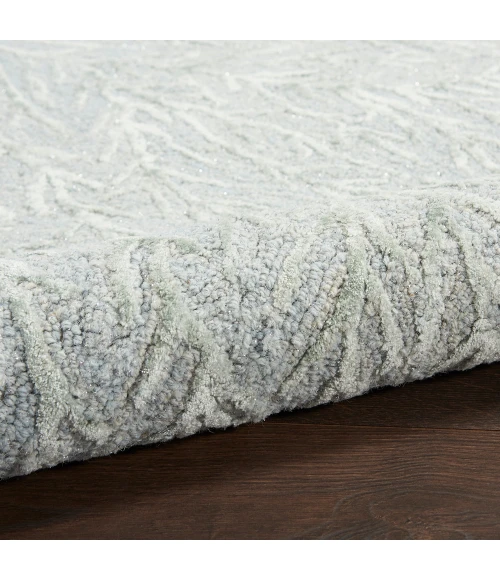 Michael Amini Ma30 Star Area Rug SMR03 Light Blue