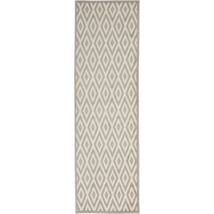 Nourison Grafix Runner Area Rug GRF18-White/Grey