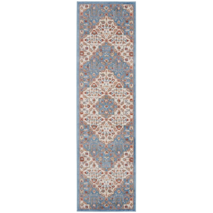 Nourison Elation Area Rug ETN08-Ivory Blue