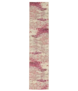 Nourison Home Celestial CES02 Ivory Pink 2 ft. 2 in. X 10 ft. Area Rug