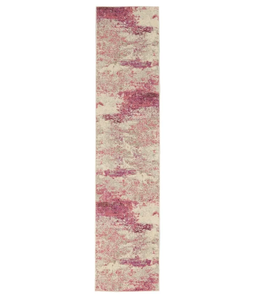 Nourison Celestial Runner Area Rug CES02-Ivory/Pink