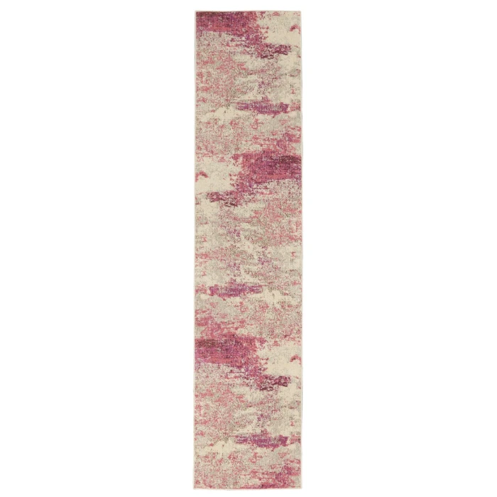 Nourison Celestial Runner Area Rug CES02-Ivory/Pink