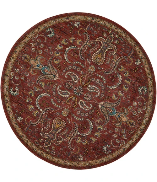 Nourison 2020 Round Area Rug NR204-Brick