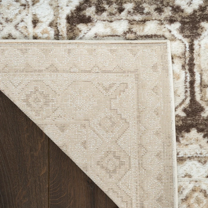 Nourison Dekor Ivory Brown DEK01 2 ft. X 4 ft. Rect. Rug