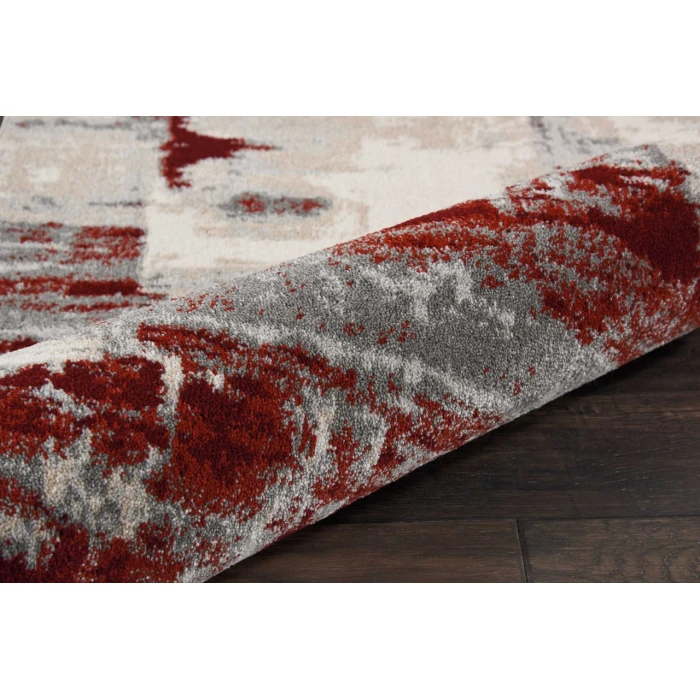 Nourison Maxell Runner Area Rug MAE14-Ivory/Red