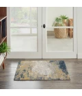 Nourison Twilight Area Rug TWI22 Navy Gold 2' x 3'