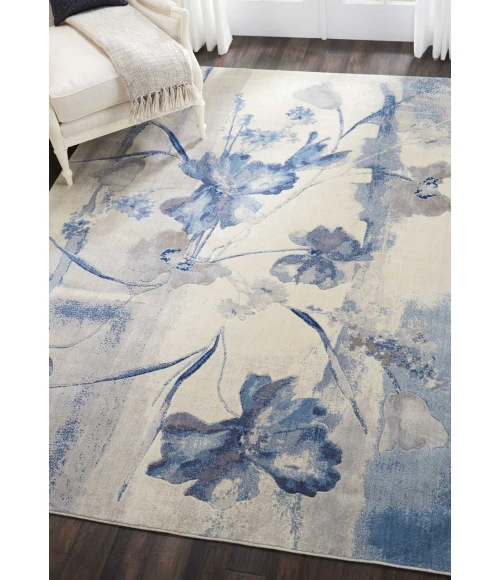 Nourison Somerset Area Rug ST18-Ivory/Blue
