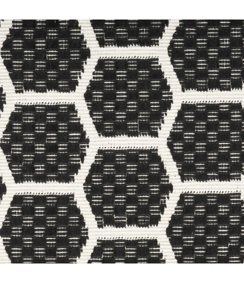 Nourison Twist Reversible Black TWS01 6 ft. Rect. Rug