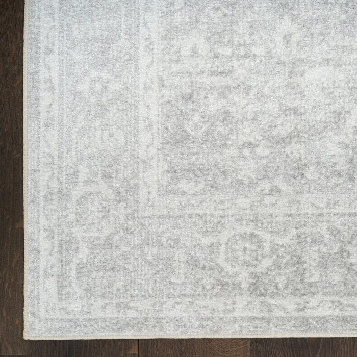 Nourison Astra Machine Washable Light Grey ASW11 9 ft. X 12 ft. Rect. Rug